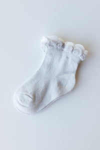 mode, scalloped baby socks