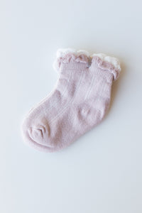mode, scalloped baby socks