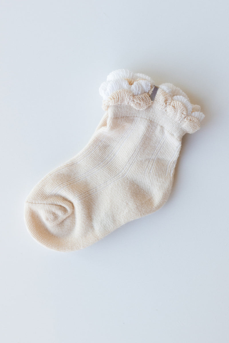 scalloped baby socks