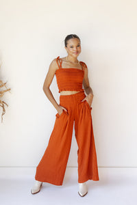 mode, fala woven pant