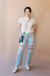 mode, quinn knit sweater top