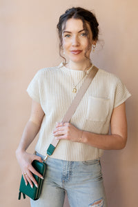 mode, quinn knit sweater top
