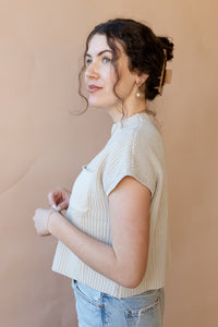 mode, quinn knit sweater top