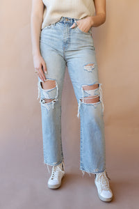 mode, sundaze high rise vintage straight jean
