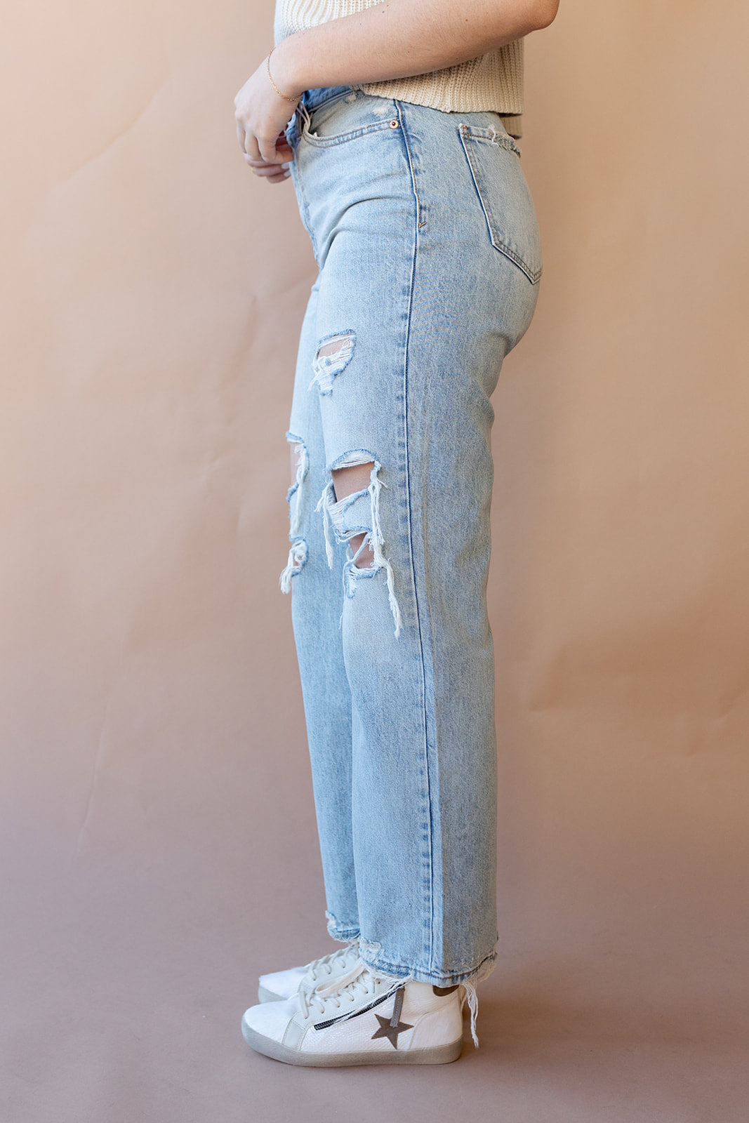 mode, sundaze high rise vintage straight jean