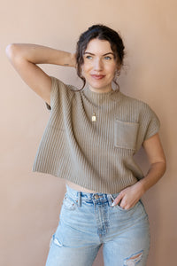 mode, quinn knit sweater top