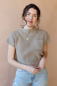 mode, quinn knit sweater top