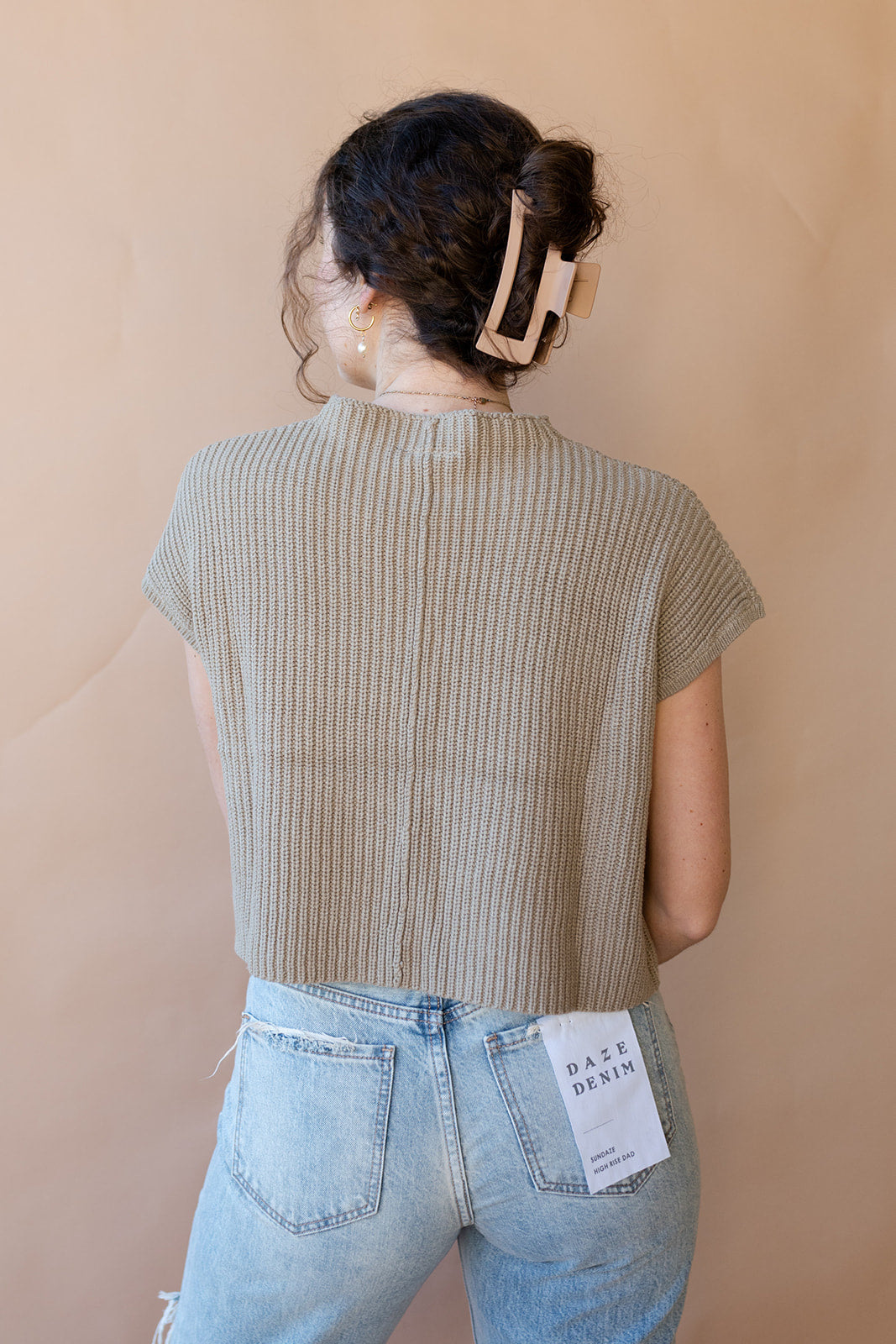 mode, quinn knit sweater top