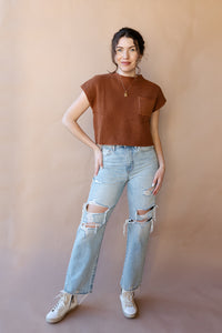 mode, quinn knit sweater top