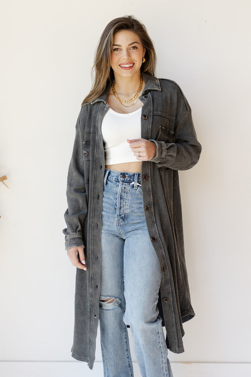 mode, kensley waffle knit shacket dress