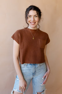 mode, quinn knit sweater top