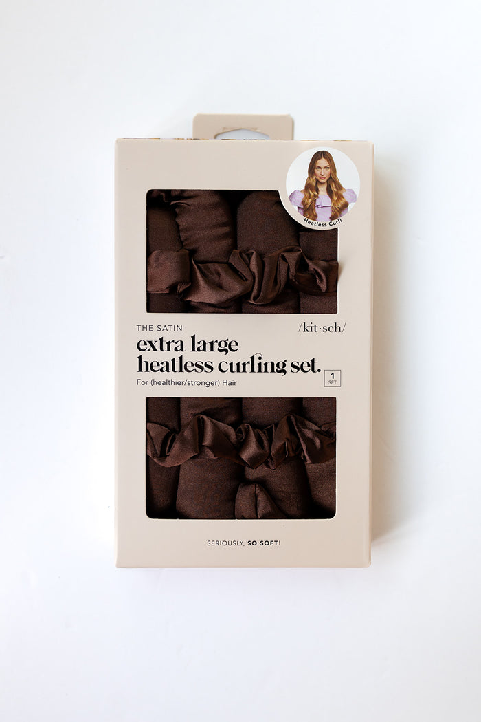 mode, XL heatless curl set, chocolate