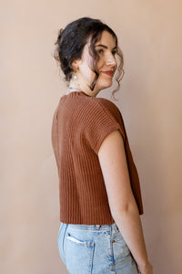 mode, quinn knit sweater top