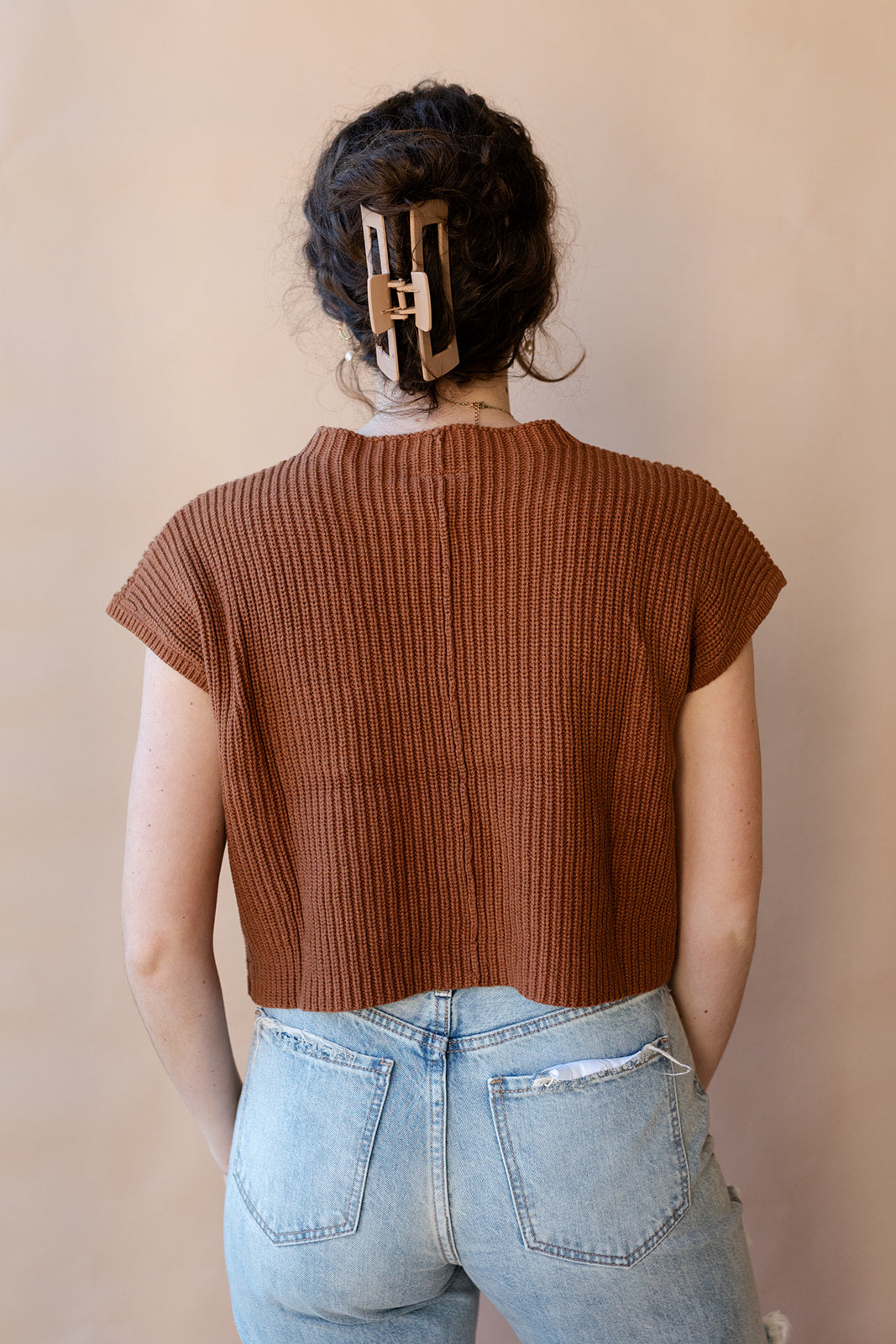 mode, quinn knit sweater top
