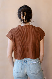 mode, quinn knit sweater top