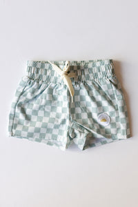 mode, beckham checkered boardshorts