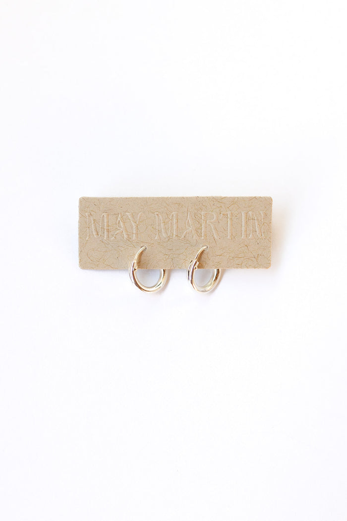 mode, xs hinge hoops, silver