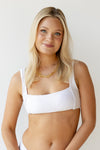 mode, kalani ribbed bikini swim top
