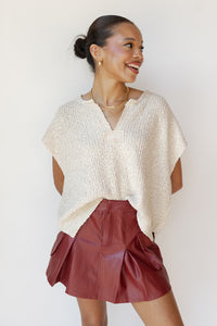 mode, lena leather skirt