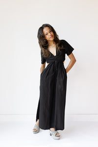 mode, aubrey cut out maxi dress