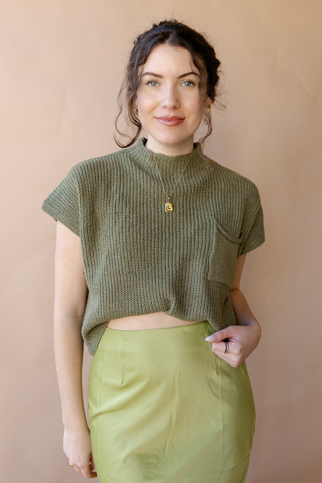 mode, Jen short sleeve sweater