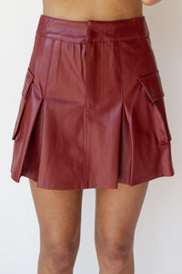 mode, lena leather skirt