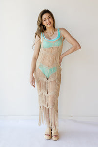 mode, sarai sleeveless crochet maxi dress