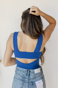 mode, Ellie ribbed square neck tank