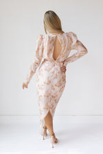 mode, camila floral midi dress