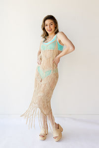 mode, sarai sleeveless crochet maxi dress