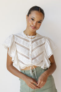 mode, colton woven top