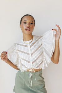 mode, colton woven top