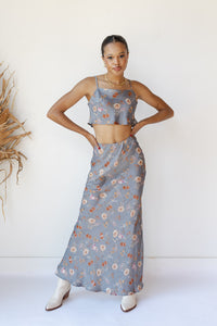 mode, wonderlust floral maxi skirt