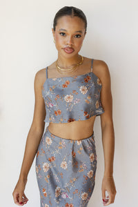 mode, wonderlust floral crop top