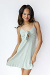 mode, lexy linen mini dress