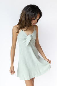mode, lexy linen mini dress