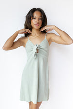 mode, lexy linen mini dress