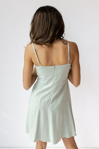 mode, lexy linen mini dress