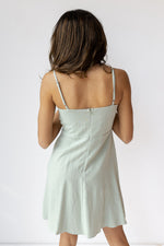 mode, lexy linen mini dress