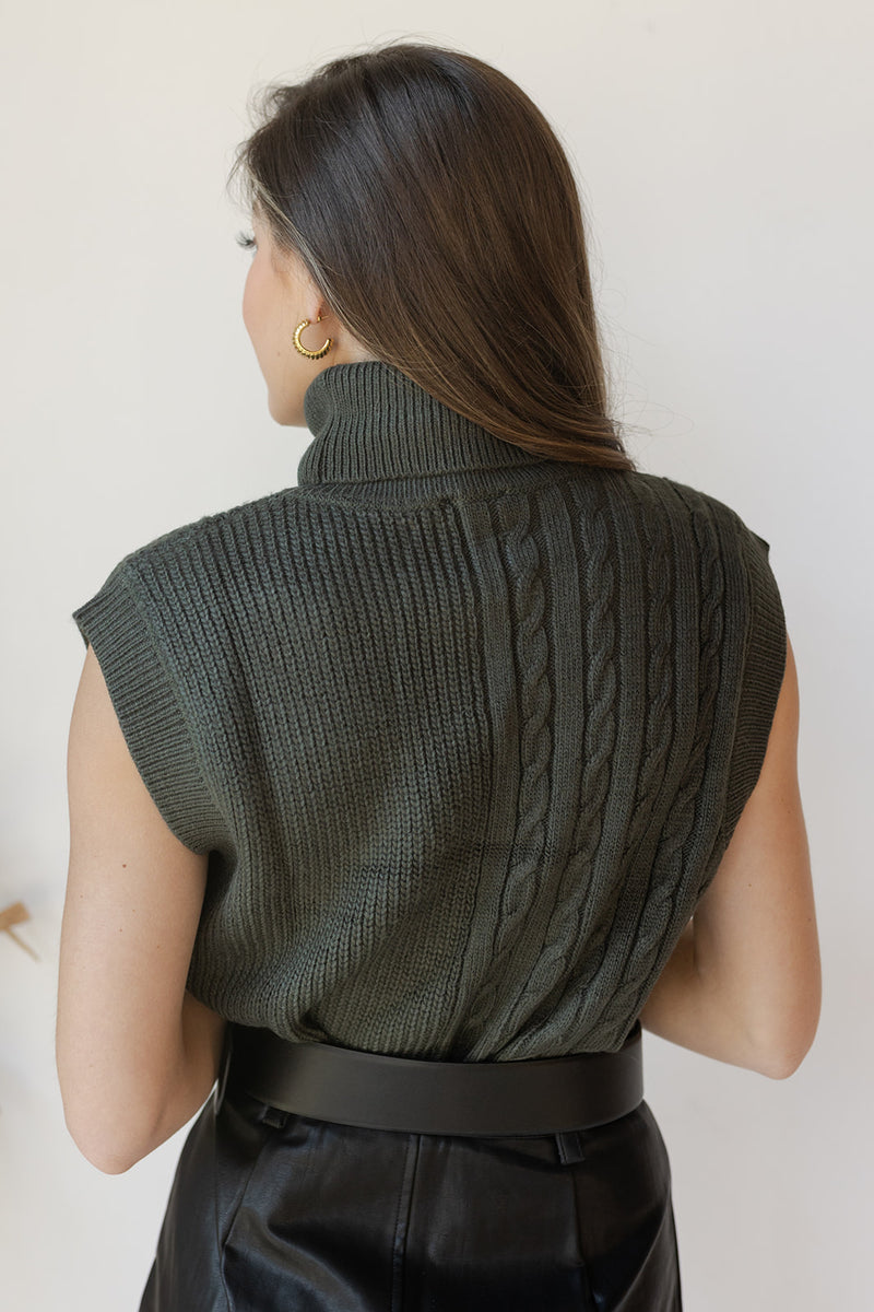 thea turtleneck sweater vest