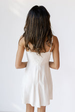 mode, lexy linen mini dress