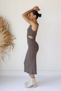 mode, sunshine eyes knit tank dress