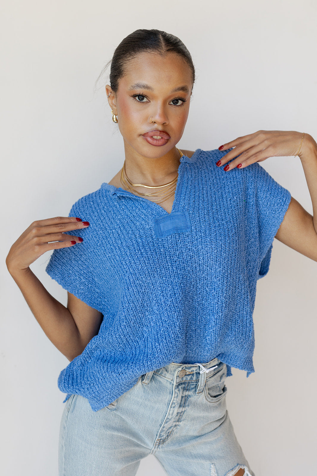 mode, capri sweater top