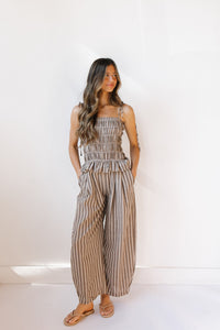 jaylee ruffled wide leg jumpsuit