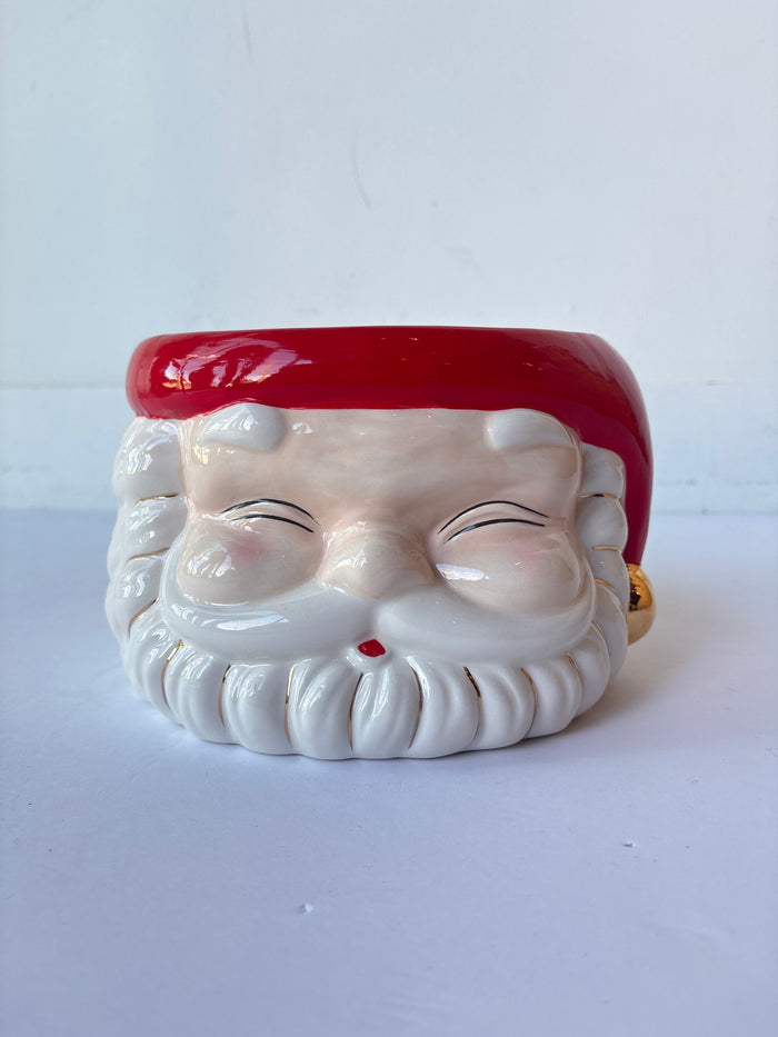santa ceramic bucket