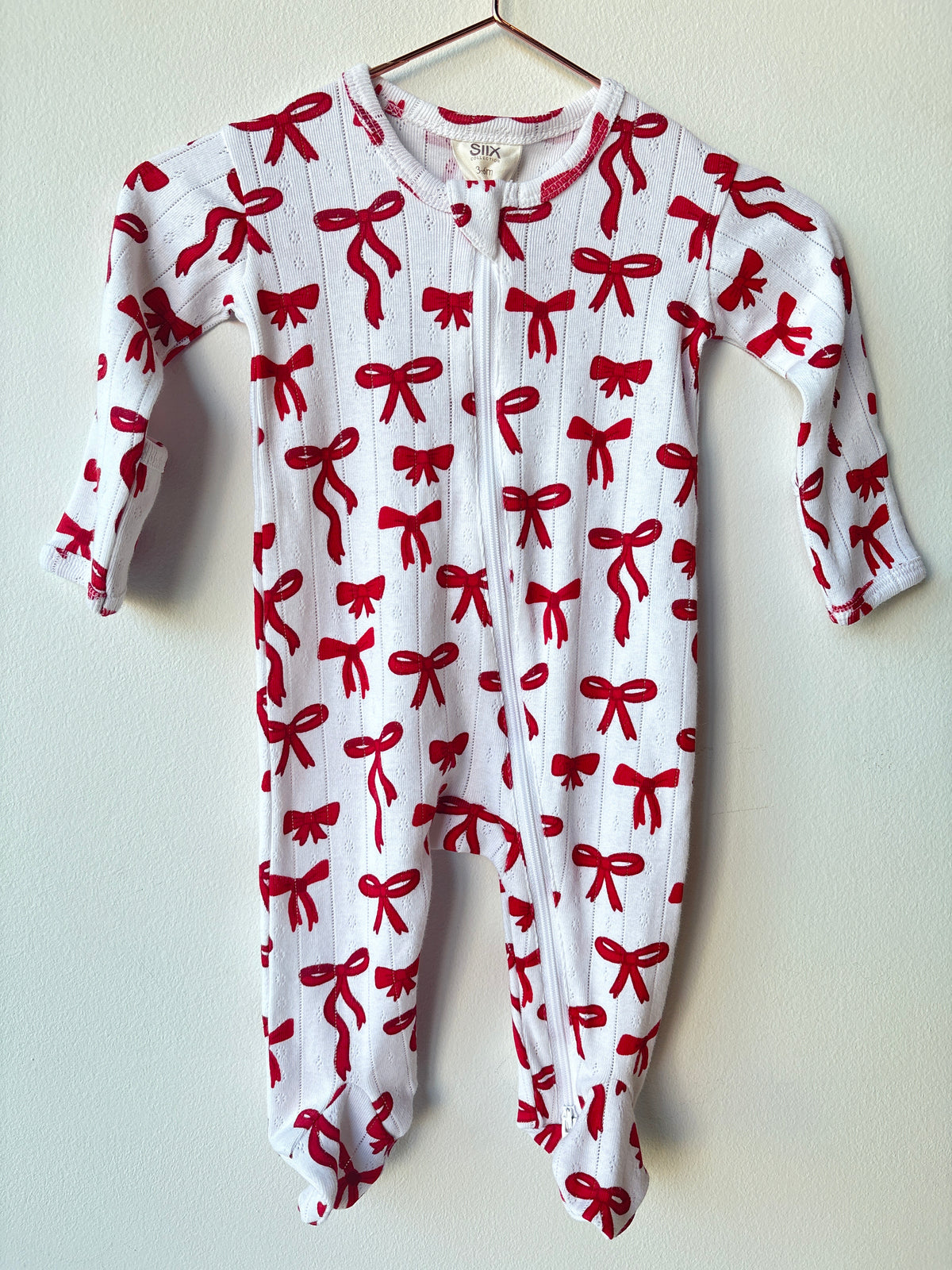 organic pointelle 2-way footie