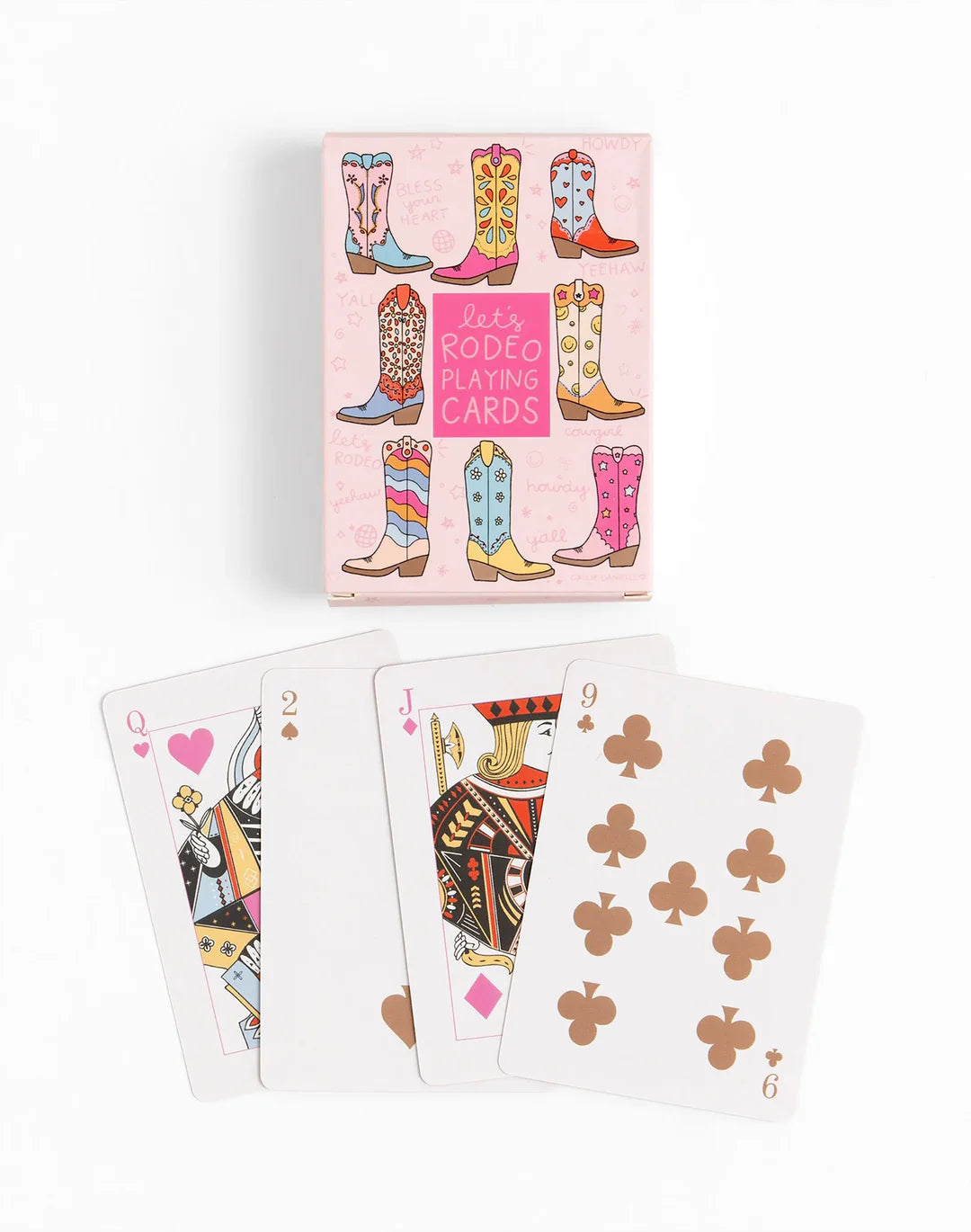 cowgirl boots - playing cards