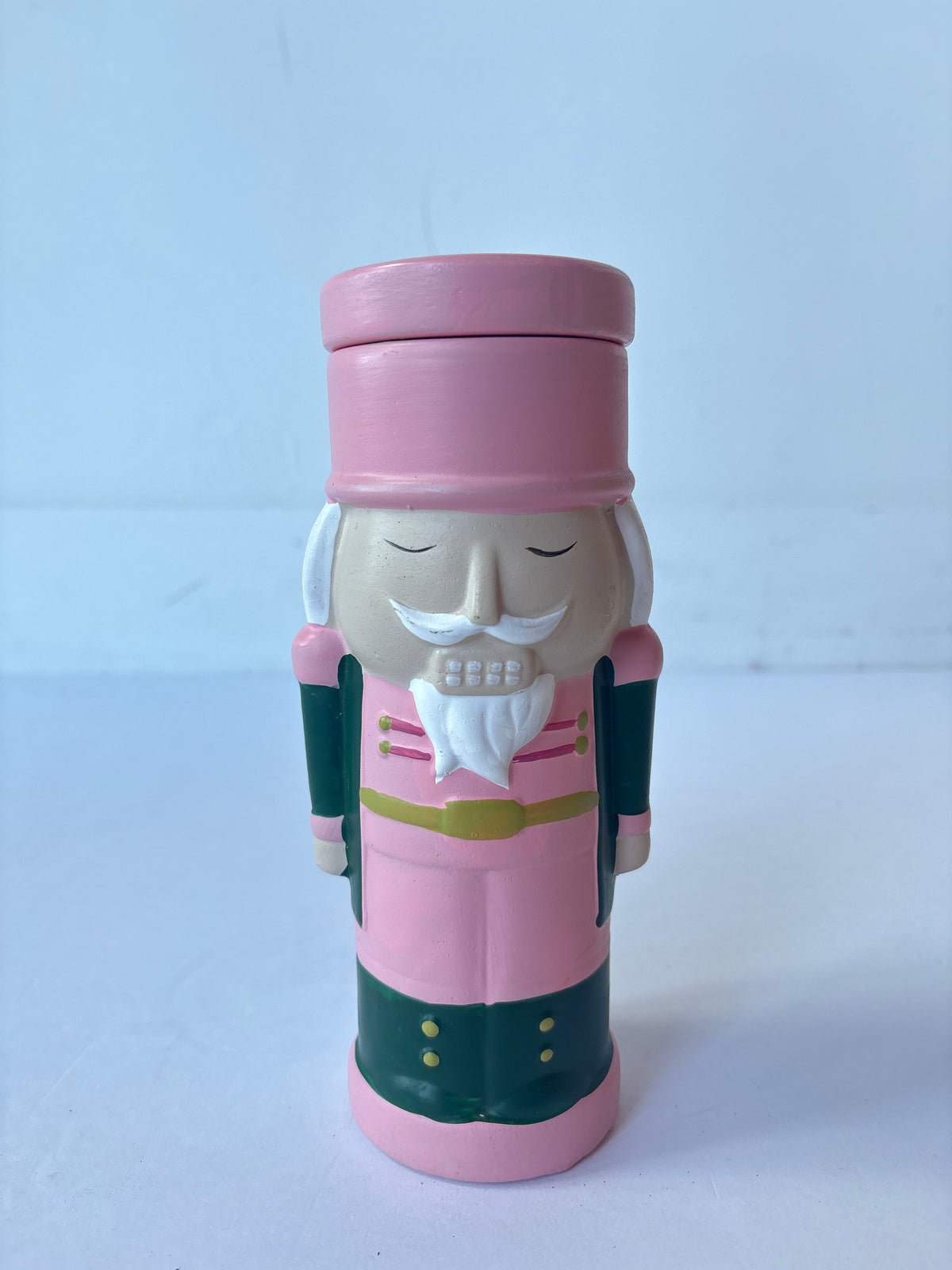 pink nutcracker candle