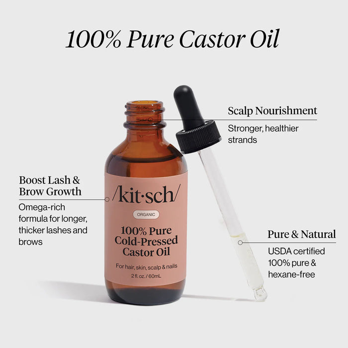 organic cold pressed 100% castor oil - 2oz
