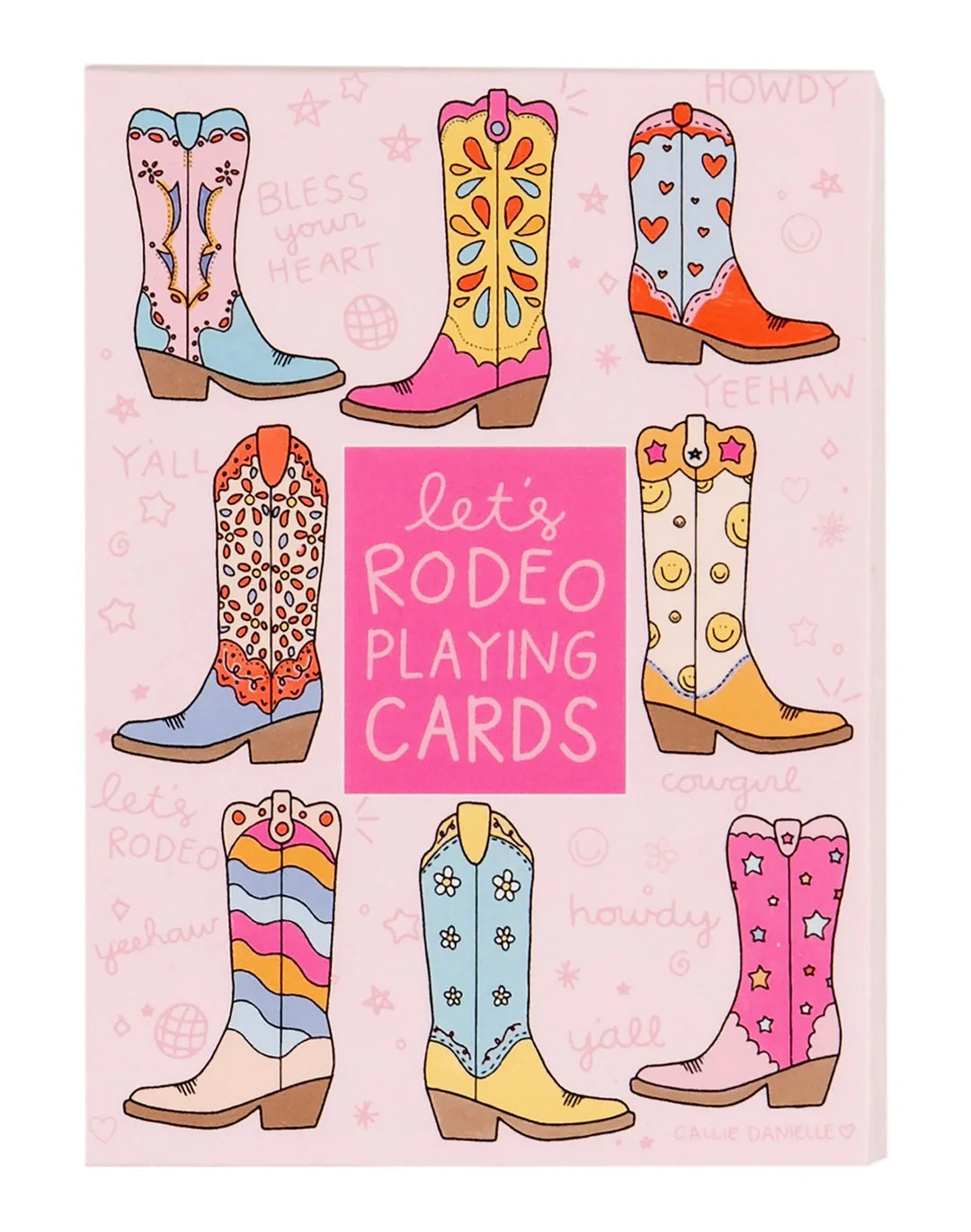 cowgirl boots - playing cards
